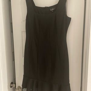 lulues ruffle hem dress